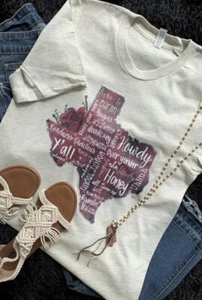 Women's Western Tops Fashion Graphic T Shirt Print Yoga Tee Boho Summer Blouse - Picture 1 of 6
