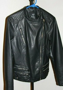 ana black leather jacket