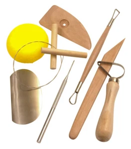 Kit de herramientas de cerámica de madera Jakar conjunto herramientas de modelado aguja cortadores de alambre cinta - Imagen 1 de 1