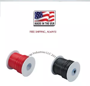 CABLE CALIBRE 16 ROJO Y NEGRO 100 PIES CADA UNO PRIMARIO TRENZADO COBRE CONTROL REMOTO EE. UU. - Imagen 1 de 1