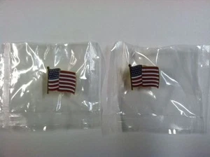 Amerikanische Flagge Pin USA Flagge Anstecknadel Hut Tack Hutnadel 2 Pins / 2 Stück Posten - Bild 1 von 5