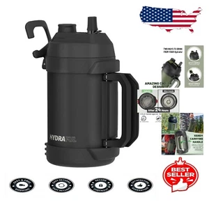 Extra Large 128 oz Vacuum Insulated Water Jug - Wide Mouth for Ice & Easy Clean - Picture 1 of 10