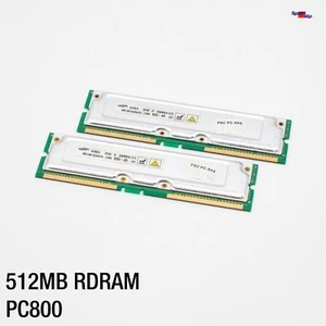 512MB 2x256MB RDRAM PC800 RIMM ECC SAMSUNG MR18R1628AF0-CM8 800-40 SERVER RAM - Bild 1 von 3