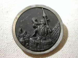 Sentinal of Cracow vintage three dimensional 39mm Button - Picture 1 of 3