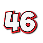 Custom Racing Number Stickers Decal Mx Bike Motorcycle 3 Pcs For Kx125 Rm125