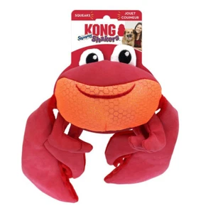 KONG Shakers Shimmy Crab MEDIUM Plush Low-Tone Squeaker Toss & Shake Dog Toy - Picture 1 of 4