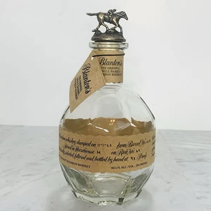 BLANTON'S LEER Bourbon Flasche "N" Stopfen mit Etikett Jockey Pferd Kentucky Derby EUC - Bild 1 von 10