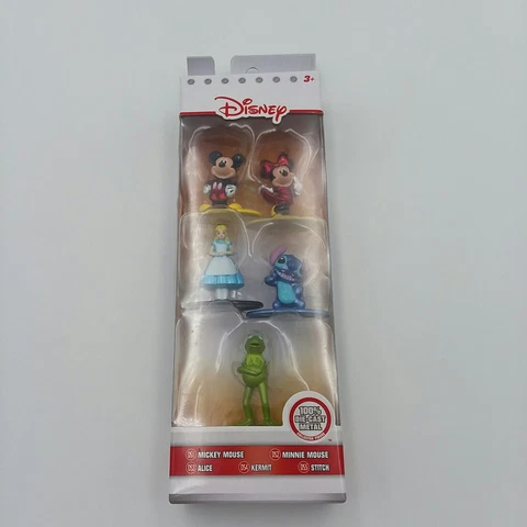 Nano Metalfigs Disney 5 pack Collectors 100% Die-Cast Figurines Cake Toppers Cover