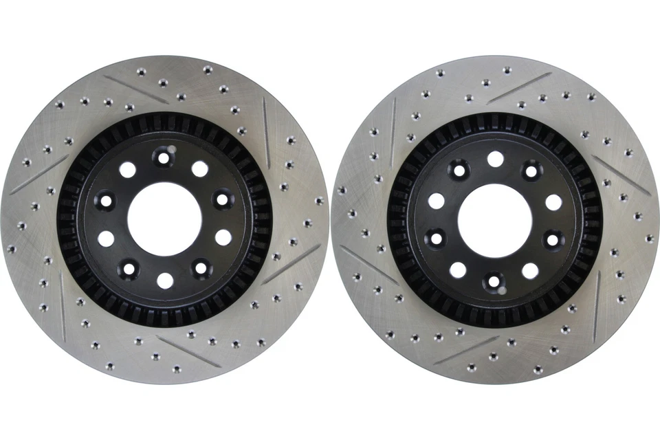 Front PAIR Stoptech Disc Brake Rotor for 2008-2009 Ford Taurus (44114) - Image 1 of 4