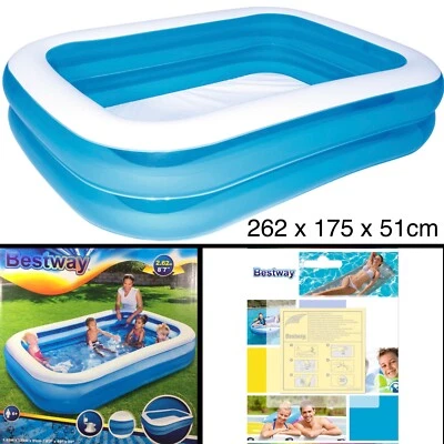 Bestway Swimming POOL 262x175x51cm Kinderpool PLANSCHBECKEN Reparaturset 10-tlg. - Bild 1 von 3