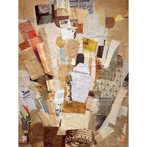 Schwitters Kurt Schwierige Collage Kunstplakat extragroßer Leinwanddruck - Bild 1 von 6