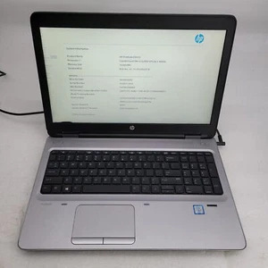 HP ProBook 650 G2 Core i5 6300U 2.4GHz 16GB RAM 512GB SSD 15.6" ***BOOT TO BIOS - Picture 1 of 18