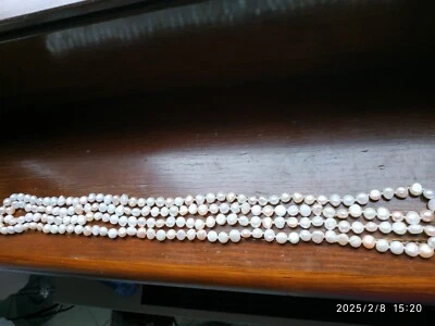 LUNGHISSIMO FILO  PERLE BAROCCHE MULTICOLOR EVENTO CERIMONIA COLLANA REGALO  - Immagine 1 di 4