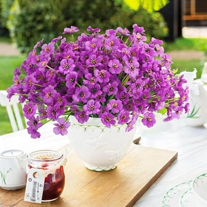 Uieke 72PCS Artificial Flowers for Outdoors UV Resistant Faux Plants Outdoor - Picture 1 of 6