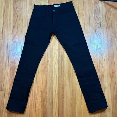 Jeans Gustin Para Hombre 37 Doble Negro Monster Sashiko Denim Japonés Texturizado #212 Foto 1 de 4