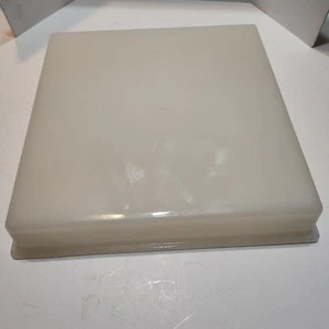 Lancaster Glass Co 3930 11 3/4" White Frosted Recessed Square Light Sconce - Picture 1 of 7