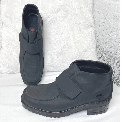 TOTES All Weather Jennifer Black Block Heel Size 7M Ankle Boots Women's - Image 1 of 4