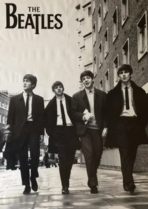 The Beatles "Fab Four Walking" 24x36 Poster VG+ condition, Printed in UK - Picture 1 of 6