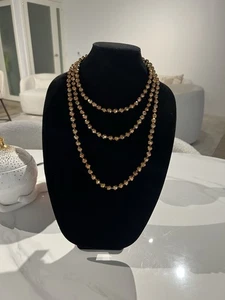 Nordstrom Elegant Bronze Beaded Necklace - Picture 1 of 10