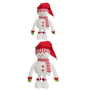 Telescopic Christmas Snowman Figurine Christmas Decoration Collectible - Picture 1 of 14