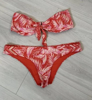 Rip Curl Bikini Oberteil + Hose Orange Rosa XL - Bild 1 von 4