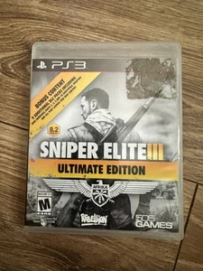 Sniper Elite 3 III Ultimate Edition PS3 CIB con Manual - Videojuego PlayStation 3 - Imagen 1 de 3