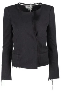 ISABEL MARANT ÉTOILE BLACK WOOL JACKET FR 36 UK 8 - Picture 1 of 4