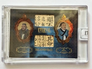 2024 Eternal Cuts Confucius Mencius Dual History Relics /75 - Picture 1 of 2