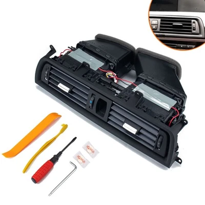 Grelha de ventilação central painel CA térmico para 11-16 BMW F10 528i 535i 550i 64229209136 - Imagem 1 de 4