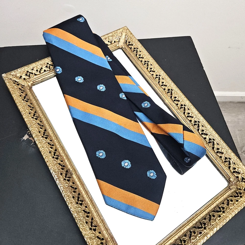 Corbata de Colección John Wanamaker Años 60 70 Hippy Disco Mod Poli Ancho Usada en Excelente Condición 55" x 4" Foto 1 de 4