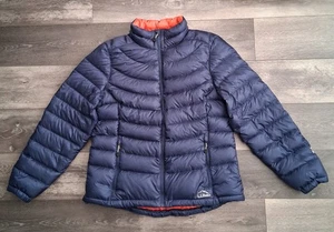 L.L. Bean 850 Ultralight Down Jacket DownTek Navy Orange Size Large P NWOT  - Picture 1 of 14