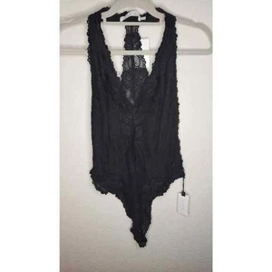 ASTR The Label - Body nero in pizzo con retro a T - Nuovo con etichette - XL - Foto 1 di 11