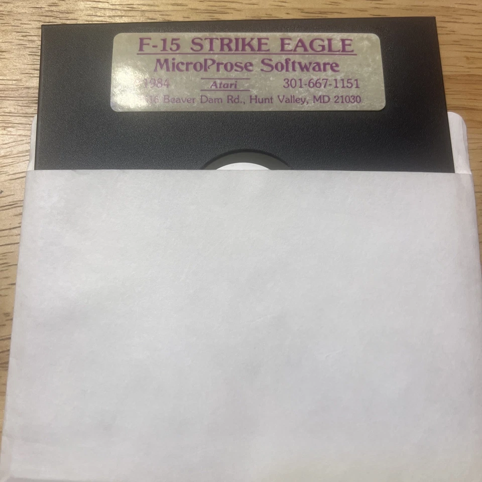 F-15 Strike Eagle for Atari by MicroProse Software 1984 - Image 1 of 1