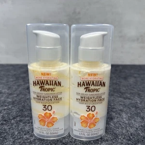 (2) Neu Hawaiian Tropic Hydration Weightless LSF 30 Gesicht Sonnenschutz Lotion - Bild 1 von 3