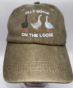 Divertido sombrero de ganso Silly suelto para talla única ajustable bronceado/natural - Imagen 1 de 9