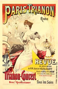 Original Vintage Poster Paris Trianon Revue Theater 1894 Concert - Picture 1 of 1