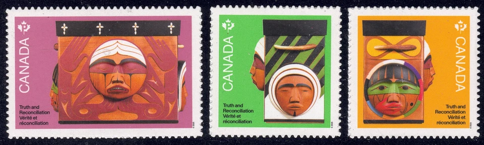 2025 Canada SC# Truth and Reconciliation -  3 stamps from booklet - M-NH - Image 1 of 1
