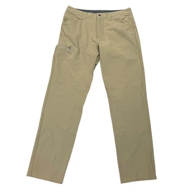 Pantalones de Senderismo Patagonia Para Hombres Caqui Tostado Mezcla de Nailon Exterior Cremallera Bolsillo Talla 34 Foto 1 de 4