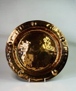 Vintage Mid Century Arts & Crafts Style Copper Lombard Of London Charger Plate - Picture 1 of 10