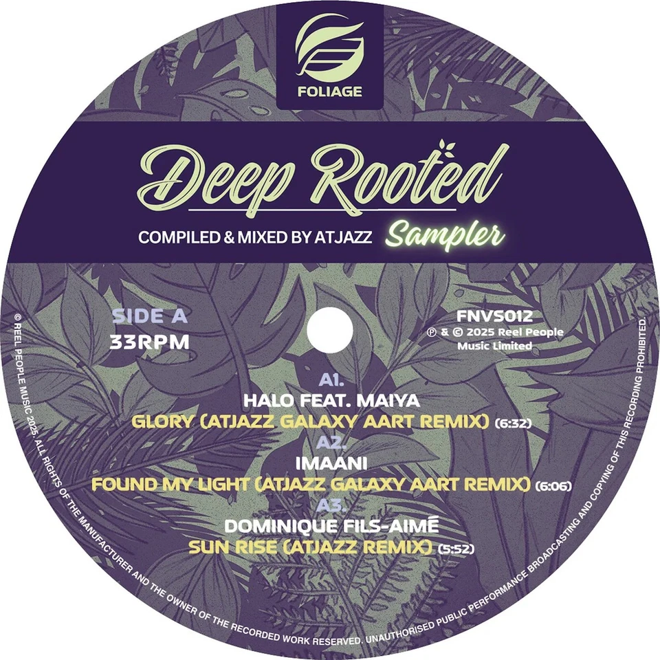 Various Artists Deep Rooted (Compiled and Mixed By Atjazz) - Vinyl Sampl (Vinyl) - Image 1 of 1
