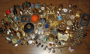 136 Mix Anhänger Charm Posten Großpackung Schmuckherstellung Bastelbedarf Vintage-jetzt 1,5# Fundstücke - Bild 1 von 22