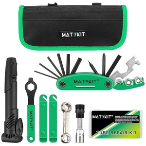 MATYKIT Mountainbike Rennrad Reparaturset Reifenpumpe (all in one Tasche) - Bild 1 von 5