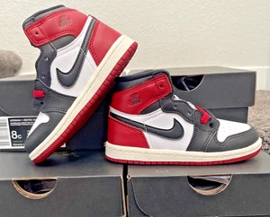 Toddler's Jordan 1 Retro High OG Toddler 8c Wht/Blck-Red- (FD1413 106) - Picture 1 of 7