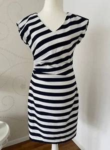COMMA` - Kleid - Blau/Weiß - gestreift - Größe 36 !!! NEU !!! - Bild 1 von 10