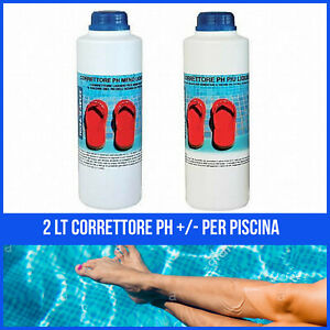Correttore Ph- Ph+ 2Lt Per Acqua Piscina Regolatore Prodotti Trattamento piscine