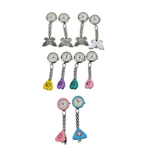 Hello Kitty Butterfly Red Cross Nurse Doctor Fob Brooch Quartz Watch NOT WORKING - Picture 1 of 13