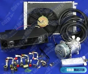 A/C KIT UNIVERSAL UNDERDASH EVAPORATOR 404-1 12V WITH ELECTRICAL HARNESS - Picture 1 of 12