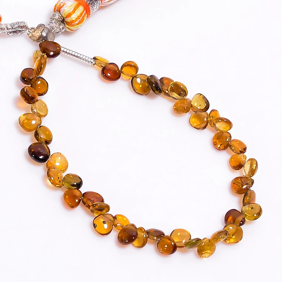 Cuentas lisas de pera de piedras preciosas de turmalina de gasolina natural 4x4 5x5 mm filamento 4" E-1067 Foto 1 de 1