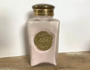 De colección Solon Palmer Gardenglo polvo perfumado en vidrio satinado agitador década de 1930 - Imagen 1 de 10