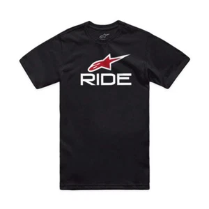 ALPINESTARS T-SHIRT MAGLIETTA RIDE 4.0 TEE BLACK/WHITE/RED - Foto 1 di 1